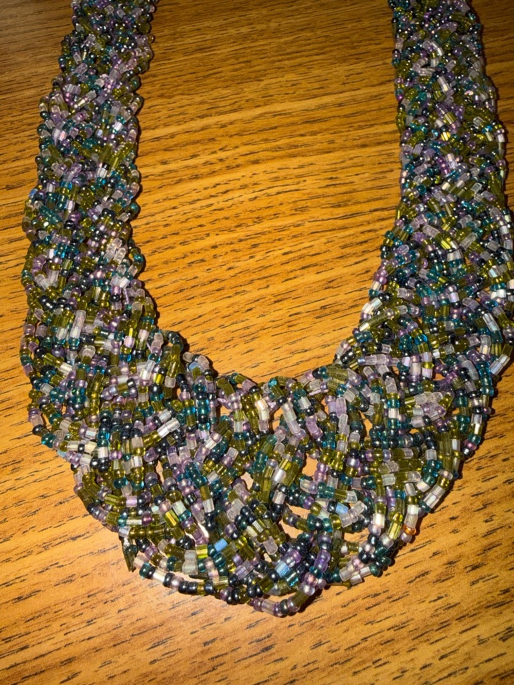 Multicolor Bead Statement Necklace